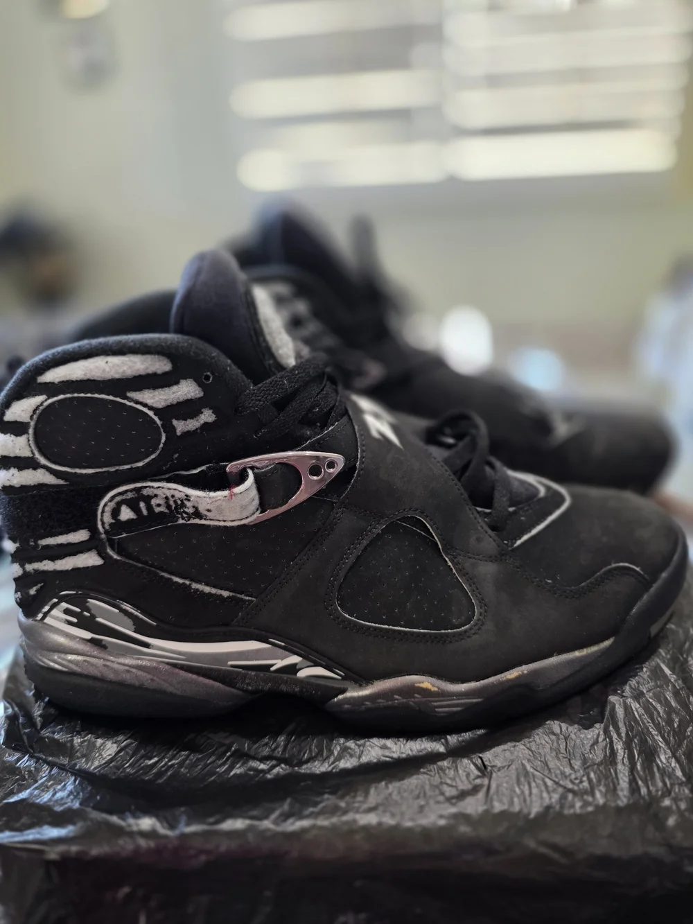 Air Jordan 8 Retro 'Black' Men's Basketball Shoes